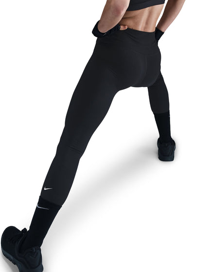 Nike One High Waisted Full Length Leggings - Blackimages2- The Sports Edit