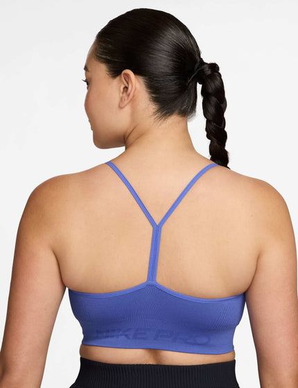 Nike Pro Seamless Light-Support Bra - Sapphireimages2- The Sports Edit