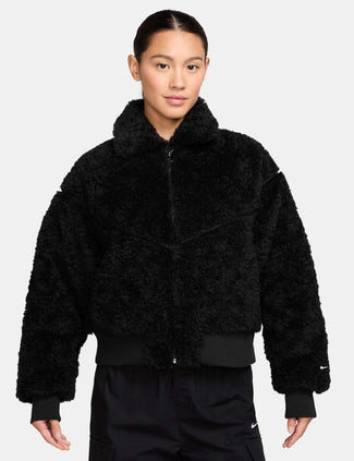 Sportswear Essential Fur Bomber Jacket - Black/Sail Sportswear Essential Fur Bomber Jacket - Black/Sail