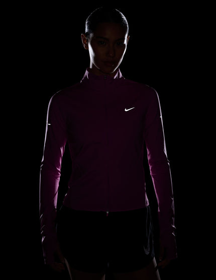 Nike Swift Dri-FIT Full-Zip Running Mid Layer - Playful Pink/Reflective Silverimages6- The Sports Edit