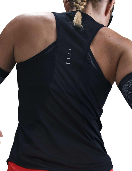 Nike Swift Dri-FIT Running Tank Top - Black/Reflective Silverimages2- The Sports Edit