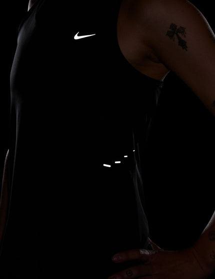 Nike Swift Dri-FIT Running Tank Top - Black/Reflective Silverimages4- The Sports Edit