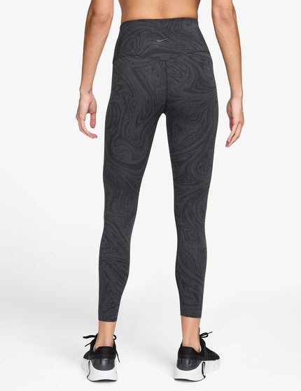 Nike Zenvy High Waisted 7/8 Printed Leggings - Black/Dark Smoke Greyimages2- The Sports Edit