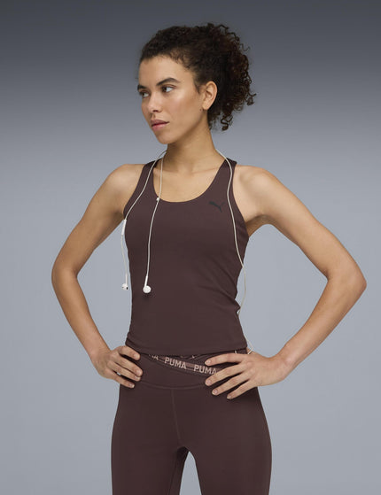 PUMA TAD Essentials 2-in-1 Tank - Chocolate Brownimages1- The Sports Edit