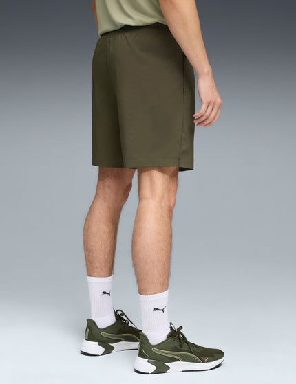 PUMA Tad Foundations 7" Woven Short W/Zip Pockets - Dark Oliveimages2- The Sports Edit