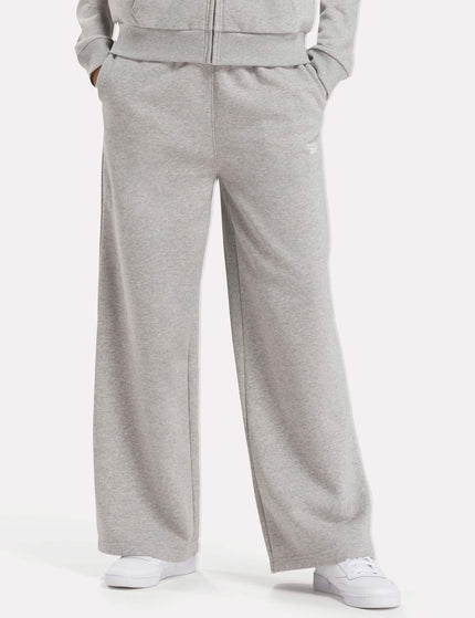 Reebok Identity Fleece Wide Leg Pants - Medium Grey Heatherimages1- The Sports Edit