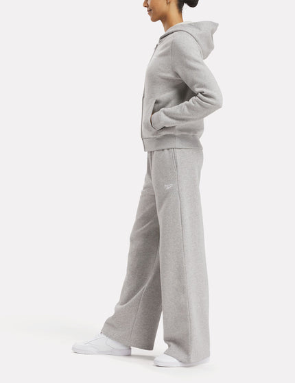 Reebok Identity Fleece Wide Leg Pants - Medium Grey Heatherimages3- The Sports Edit