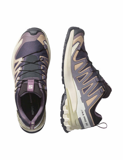Salomon XA Pro 3D V9 Gore-Tex - Nine Iron/Oxford Tan/Alfalfaimages6- The Sports Edit