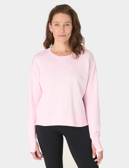 Sweaty Betty After Class Crop Sweatshirt - Frost Pinkimages1- The Sports Edit