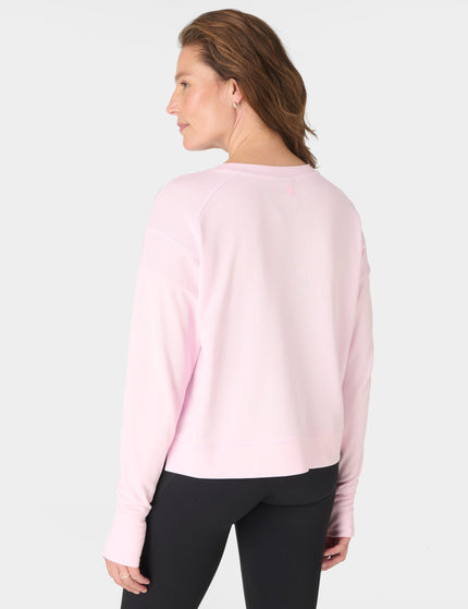 Sweaty Betty After Class Crop Sweatshirt - Frost Pinkimages2- The Sports Edit