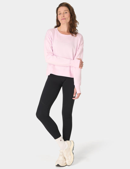 Sweaty Betty After Class Crop Sweatshirt - Frost Pinkimages5- The Sports Edit
