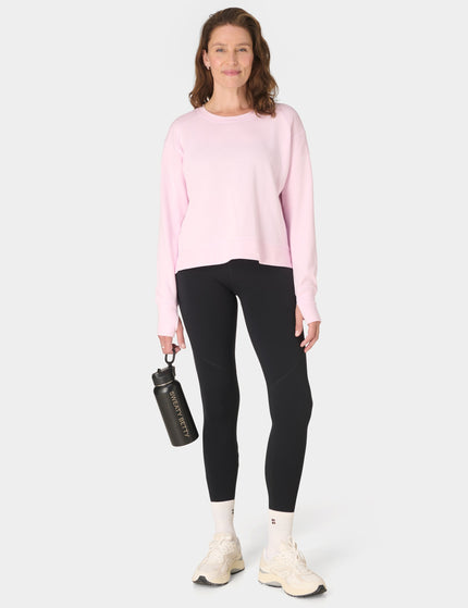Sweaty Betty After Class Crop Sweatshirt - Frost Pinkimages6- The Sports Edit