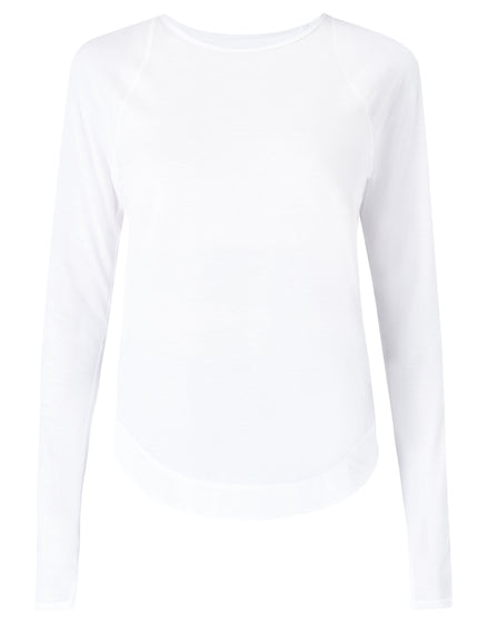 Sweaty Betty Breathe Easy Running Long Sleeve Top - Whiteimages8- The Sports Edit