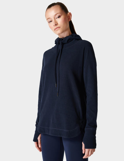 Sweaty Betty Escape Italian Fleece Hoody - Navy Blueimages1- The Sports Edit