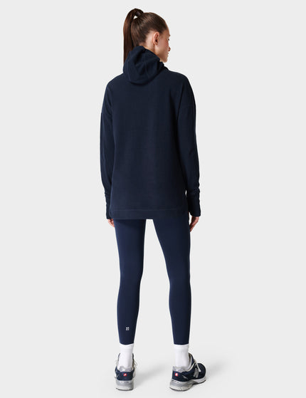 Sweaty Betty Escape Italian Fleece Hoody - Navy Blueimages5- The Sports Edit