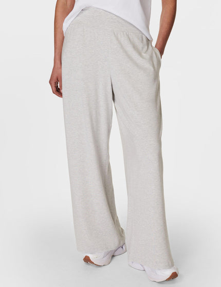 Sweaty Betty Modal Wide Leg Trousers - Light Grey Marlimages1- The Sports Edit