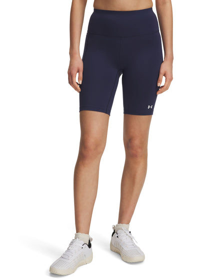 Under Armour Motion 8" Bike Shorts - Washed Navy/Whiteimages1- The Sports Edit