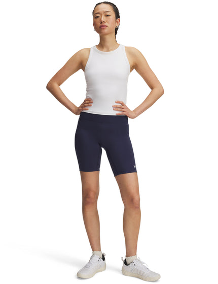 Under Armour Motion 8" Bike Shorts - Washed Navy/Whiteimages4- The Sports Edit