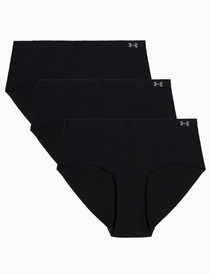 Under Armour Pure Stretch 3-Pack No Show Hipster - Black/Steelimages4- The Sports Edit