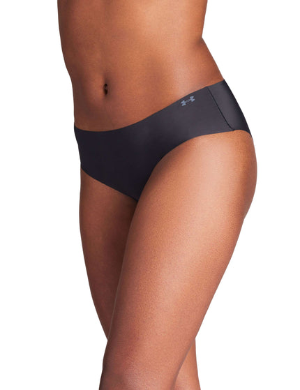 Under Armour Pure Stretch 3-Pack No Show Hipster - Black/Steelimages2- The Sports Edit