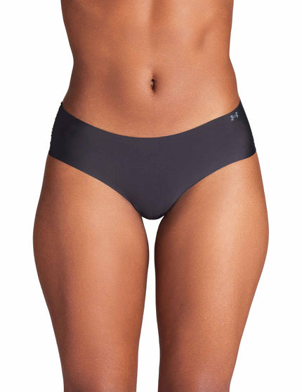 Under Armour Pure Stretch 3-Pack No Show Hipster - Black/Steelimages1- The Sports Edit