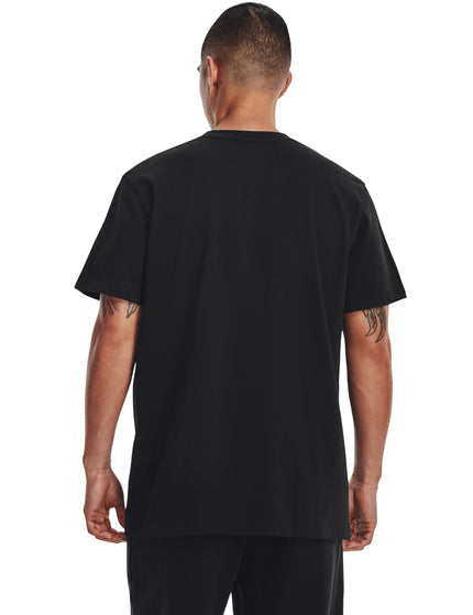 Under Armour Logo Embroidered Heavyweight Short Sleeve T-Shirt - Black/Whiteimages2- The Sports Edit