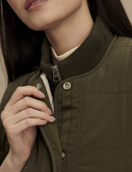 Varley Audrea Reversible Gilet - Sandshell/Forest Nightimages5- The Sports Edit