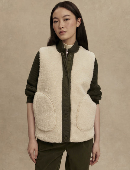 Varley Audrea Reversible Gilet - Sandshell/Forest Nightimages2- The Sports Edit