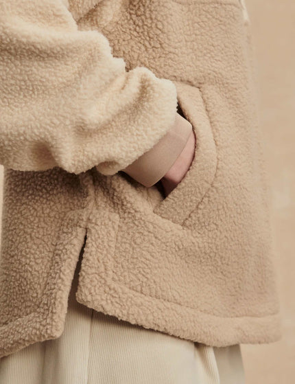 Varley Carmine Relaxed Half-Zip Fleece - Cool Sand/Light Taupeimages4- The Sports Edit