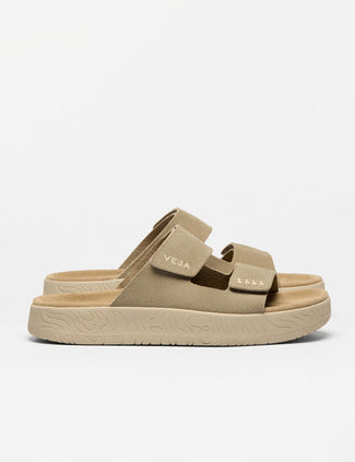 Etna Suede Sandal - Taupe Almond Etna Suede Sandal - Taupe Almond
