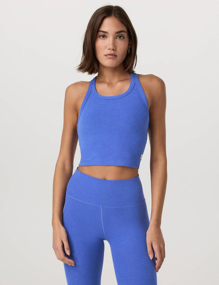 Vuori Elevation Racerback Tank - Bright Iris Heatherimages1- The Sports Edit