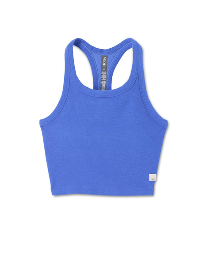 Vuori Elevation Racerback Tank - Bright Iris Heatherimages8- The Sports Edit
