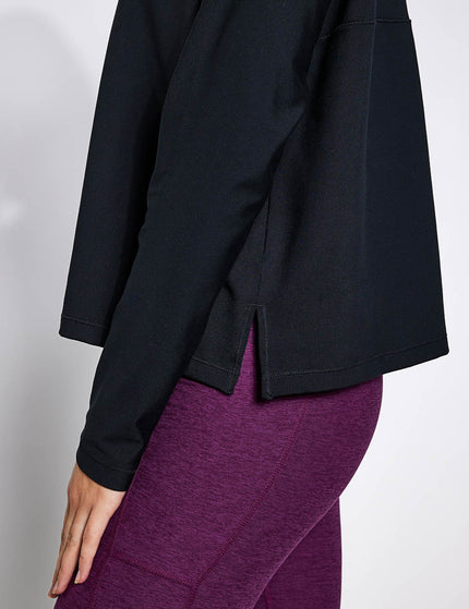 Girlfriend Collective ReSet Long Sleeve Tee - Blackimages5- The Sports Edit