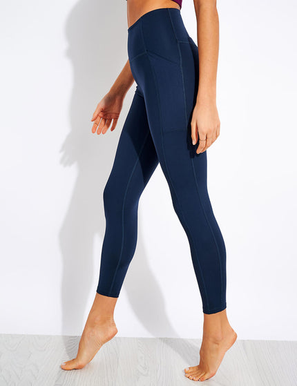 Girlfriend Collective High Waisted 7/8 Pocket Legging - Midnightimages1- The Sports Edit