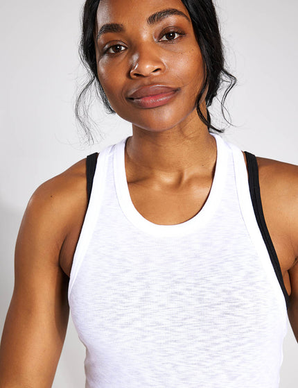 Vuori Sunrise High Neck Tank - Whiteimages5- The Sports Edit