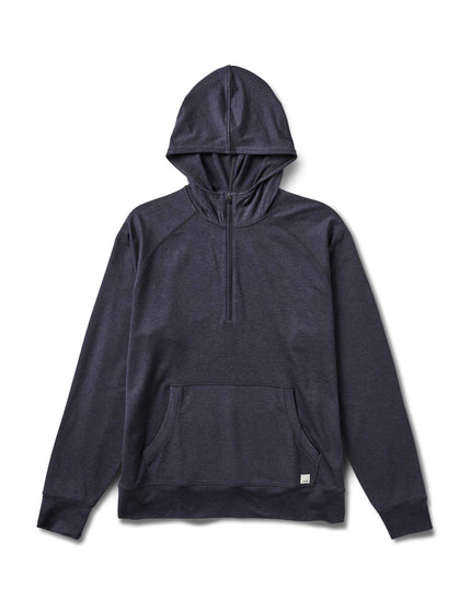 Vuori Ponto Performance 1/2 Zip Hoodie - Midnight Heatherimages3- The Sports Edit