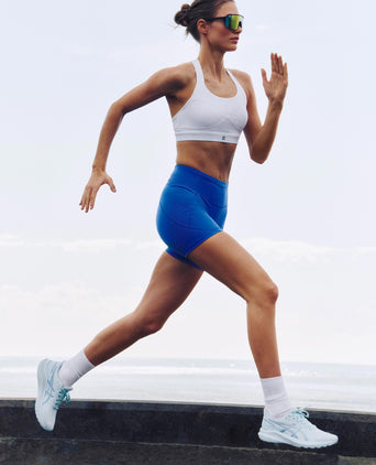 Power Medium Support Sports Bra - White