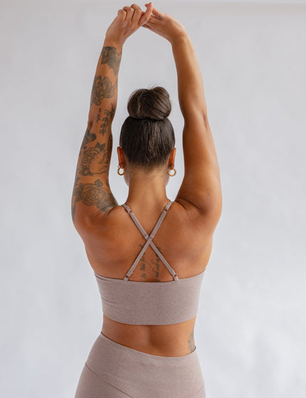 Girlfriend Collective Juliet Bra - Cocoon Heatherimage5- The Sports Edit