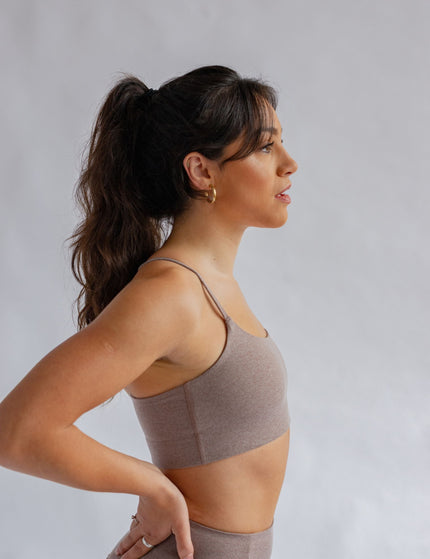 Girlfriend Collective Juliet Bra - Cocoon Heatherimage3- The Sports Edit