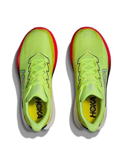 HOKA Mach X 3 - Neon Yuzu/Squid Inkimages7- The Sports Edit