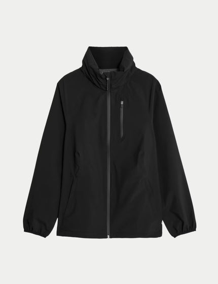 Goodmove Waterproof Zip Up Hooded Jacket - Blackimage7- The Sports Edit