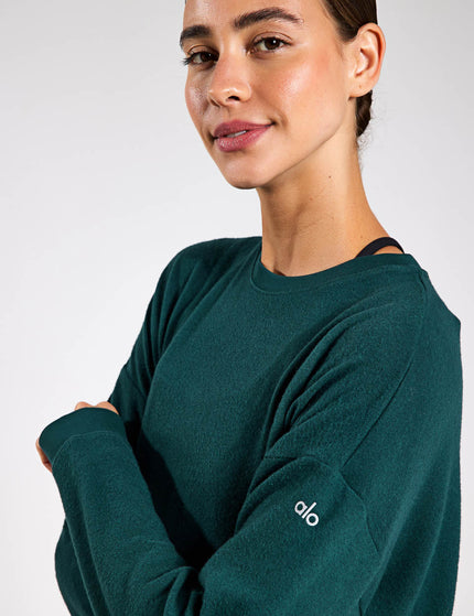 Alo Yoga Soho Pullover - Midnight Greenimage3- The Sports Edit