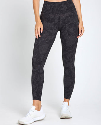 All Me Print 7/8 Leggings - Charcoal/Black