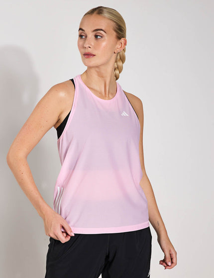 adidas Own The Run Tank Top - Clear Pinkimage1- The Sports Edit