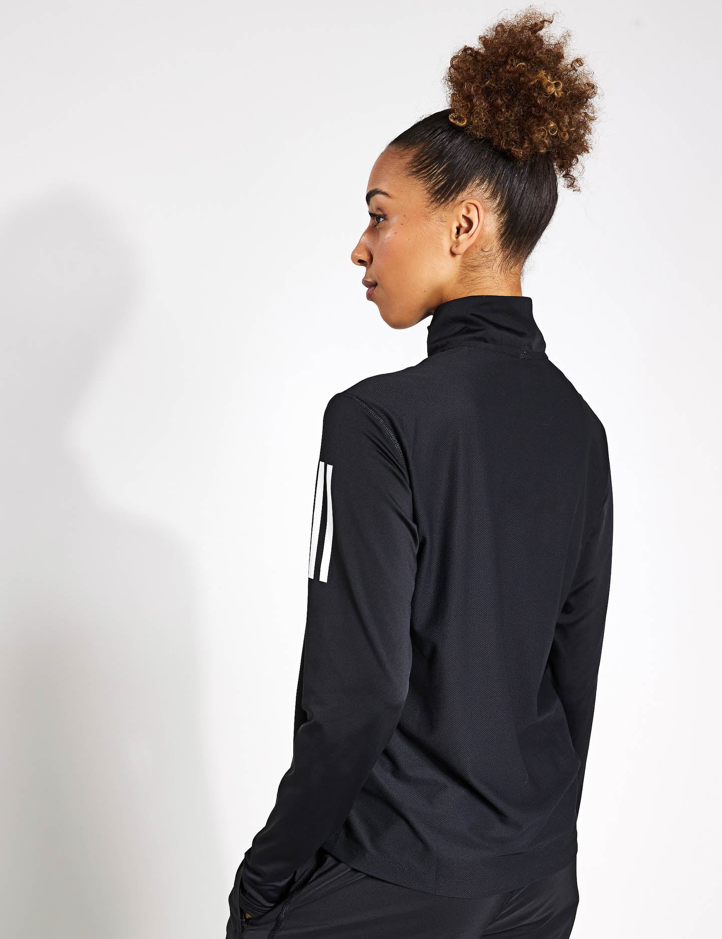 adidas | Own the Run Half-Zip Longsleeve- Black | The Sports