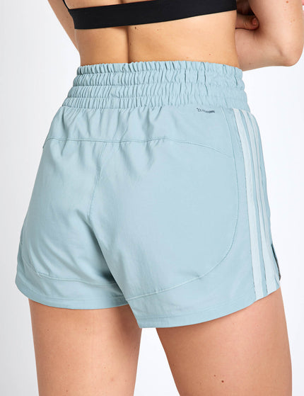 adidas Pacer Workout Woven High Rise Shorts - Wonder Sage/Blackimages2- The Sports Edit