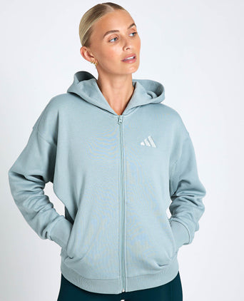 ALL SZN Fleece Full-Zip Hoodie - Wonder Sage