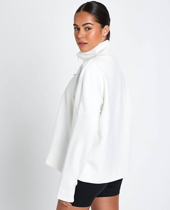 Soft Lux Quarter-Zip - Off White