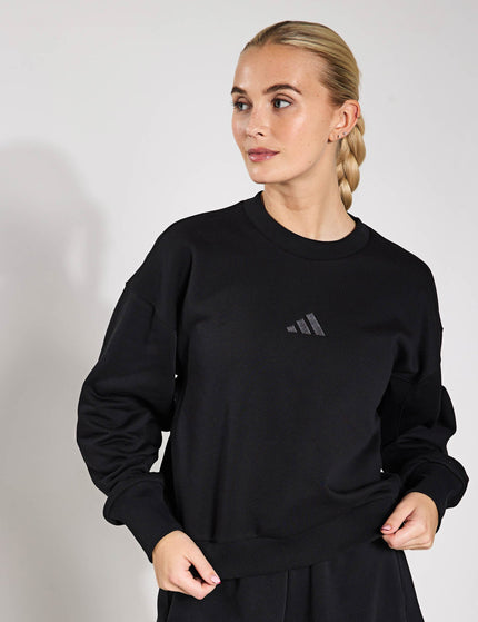 adidas ALL SZN Fleece Loose Sweatshirt - Blackimage1- The Sports Edit