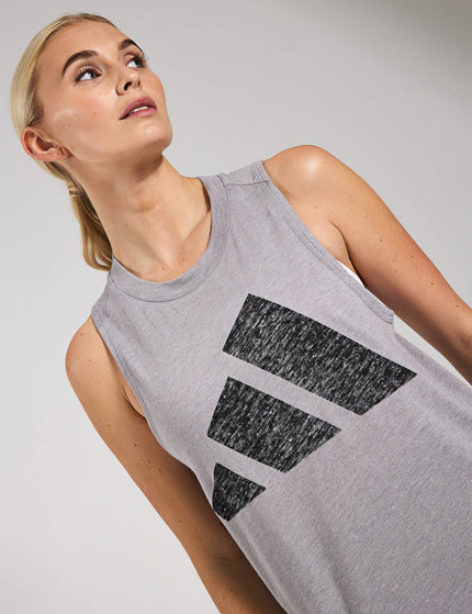 adidas Essentials Winners Tank Top - Solid Grey/Blackimage3- The Sports Edit